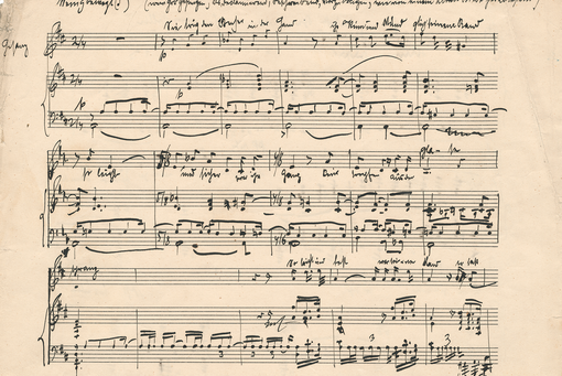 Excerpt from the score of the piece
