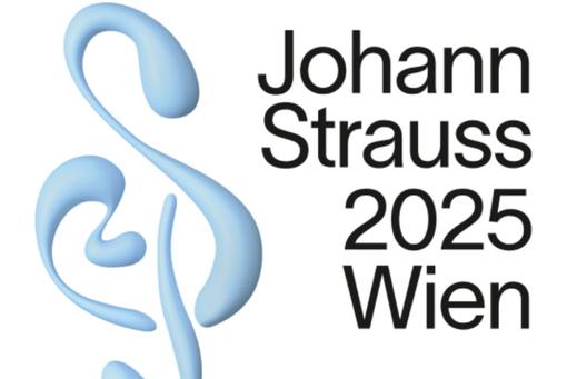 The logo of Johann Strauss Festjahr 2025 GmbH can be seen: black “Johann Strauss 2025 Vienna” umbrella and light blue treble clef on a white background